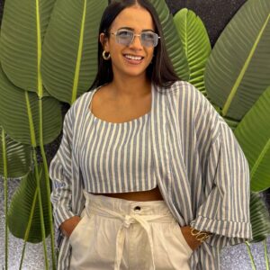 CONJUNTO CROPPED+KIMONO